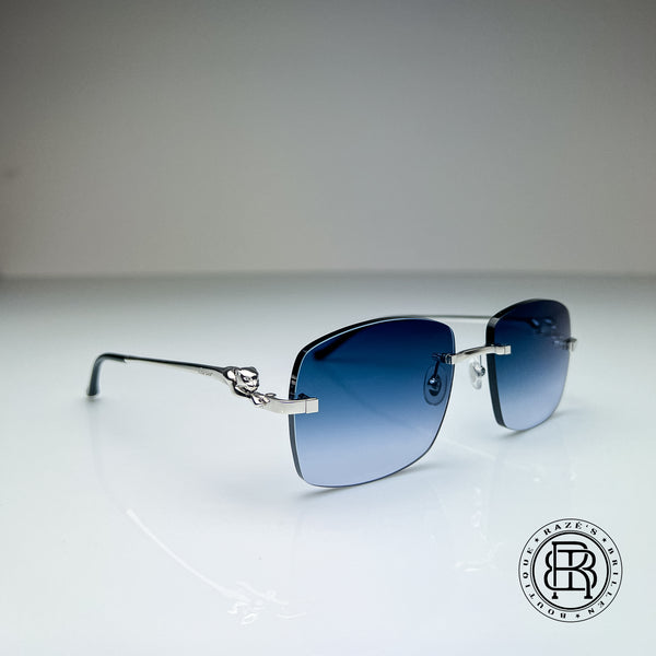 Cartier CT0281o 002, Arktis Blau Verlauf Panthere