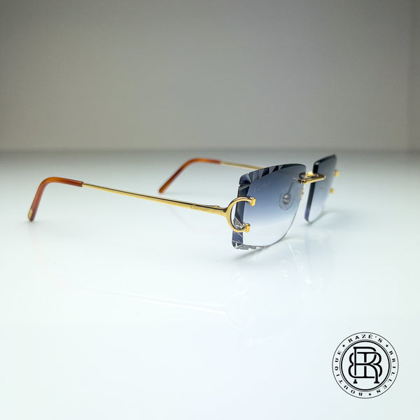 Cartier CT0092o 001 Custom (Big C) Diamond Cut Grey