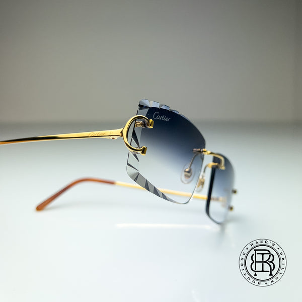 Cartier CT0092o 001 Custom (Big C) Diamond Cut Grey