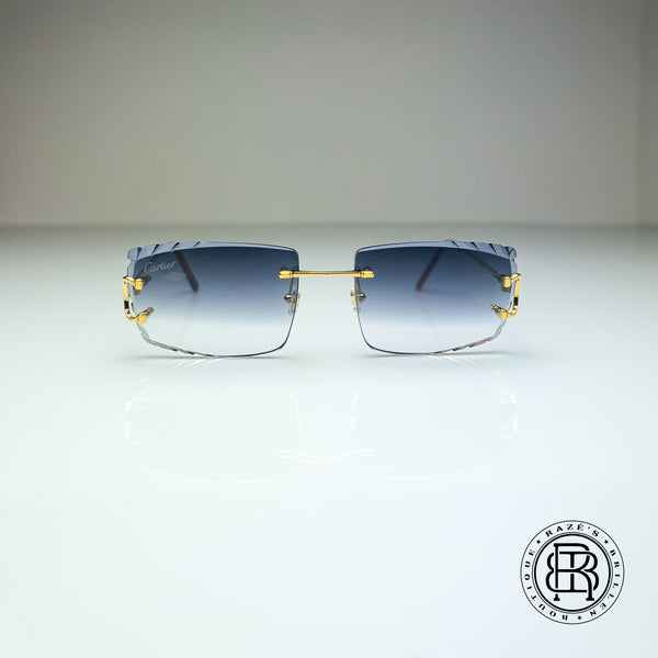 Cartier CT0092o 001 Custom (Big C) Diamond Cut Grey