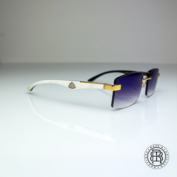 Maybach The Artist III ( Whitebuff ) Custom Dunkel Lila , Blau verspiegelt