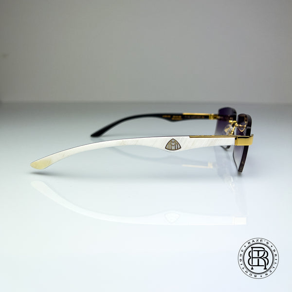 Maybach The Artist III ( Whitebuff ) Custom Dunkel Lila , Blau verspiegelt