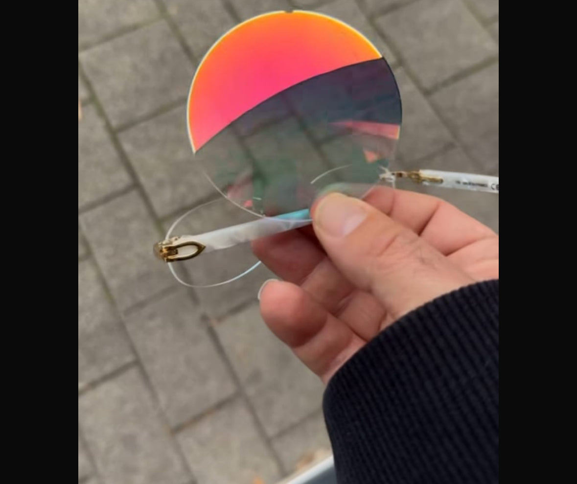 Cartier CT0056o 002 Pearl Flash Blue Gradient