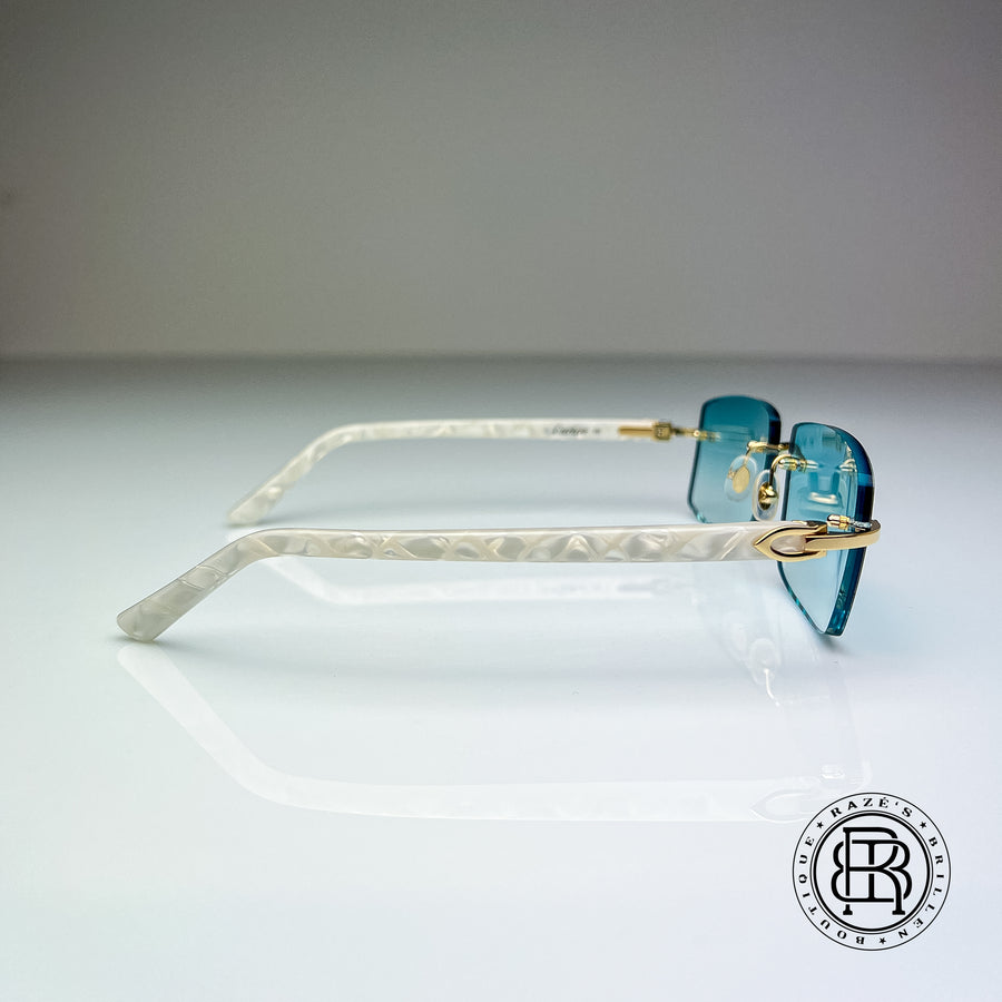 Cartier CT0056o 002 Custom Perlmut Tiffany White