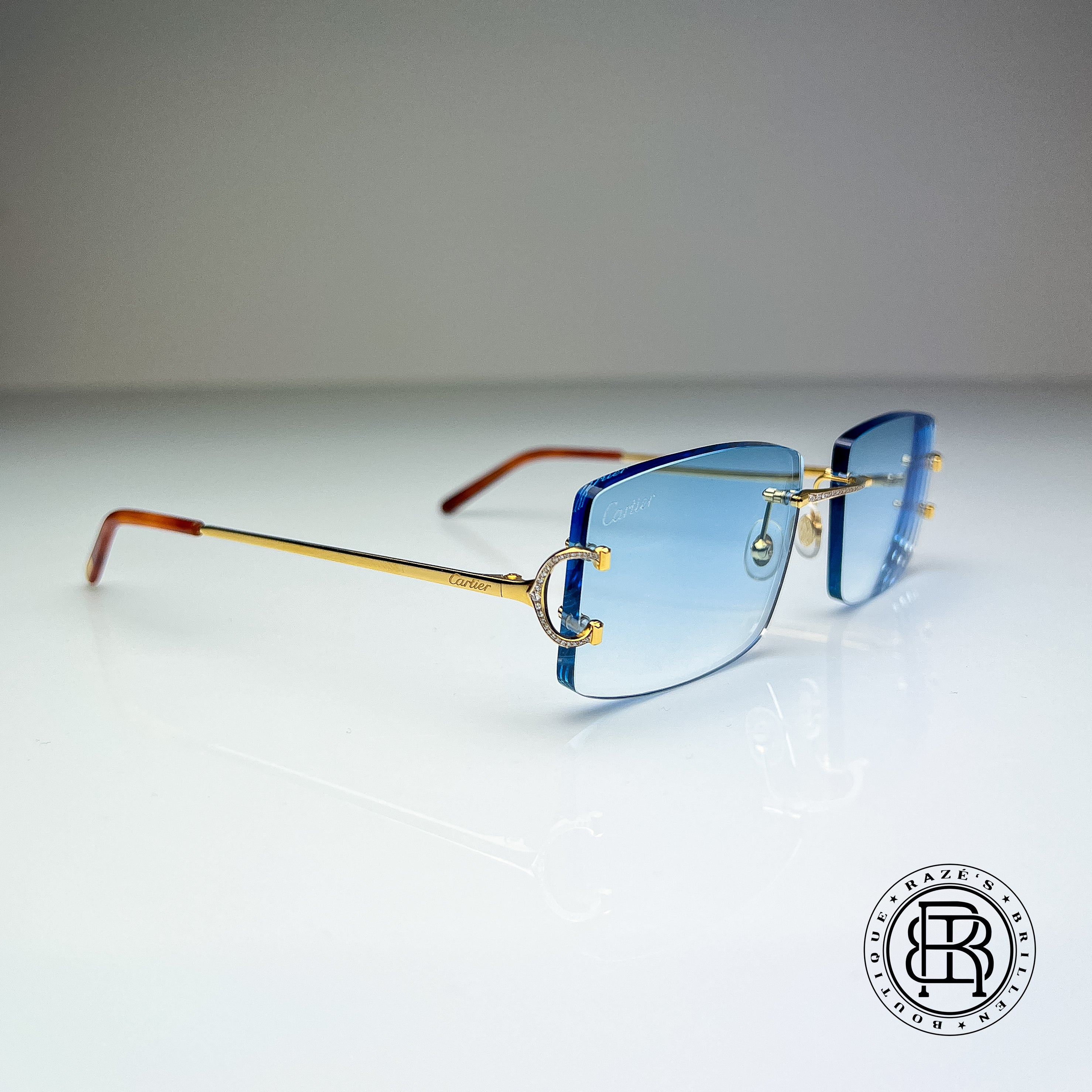 Cartier CT0092o 001 Custom mit Diamanten (Big C)