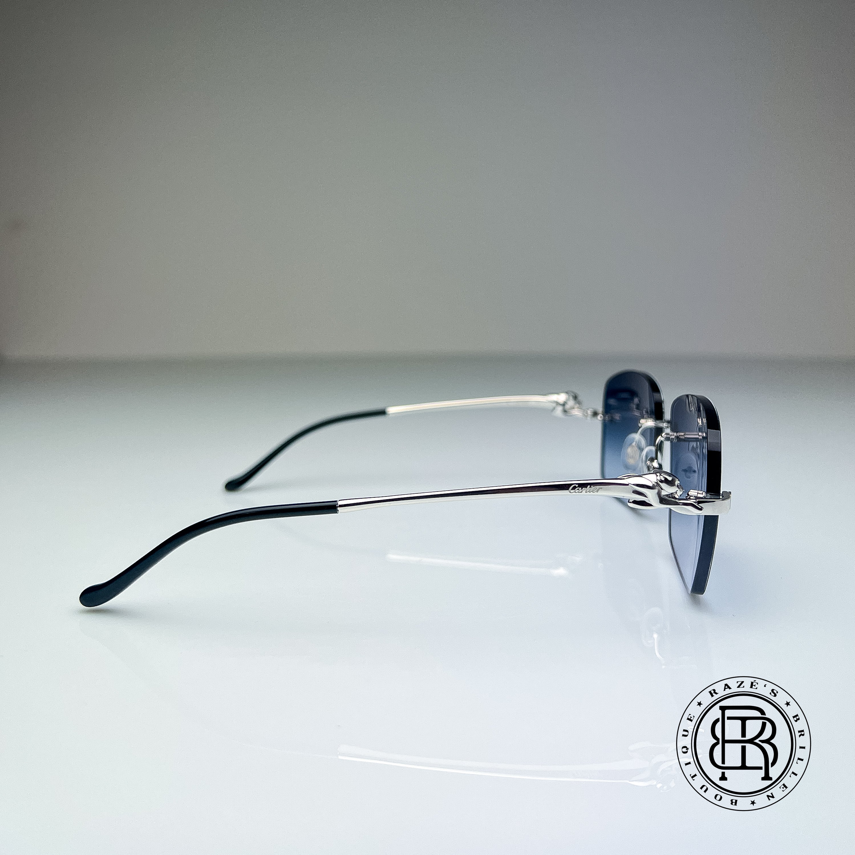 Cartier CT0281o 002, Arktis Blau Verlauf Panthere