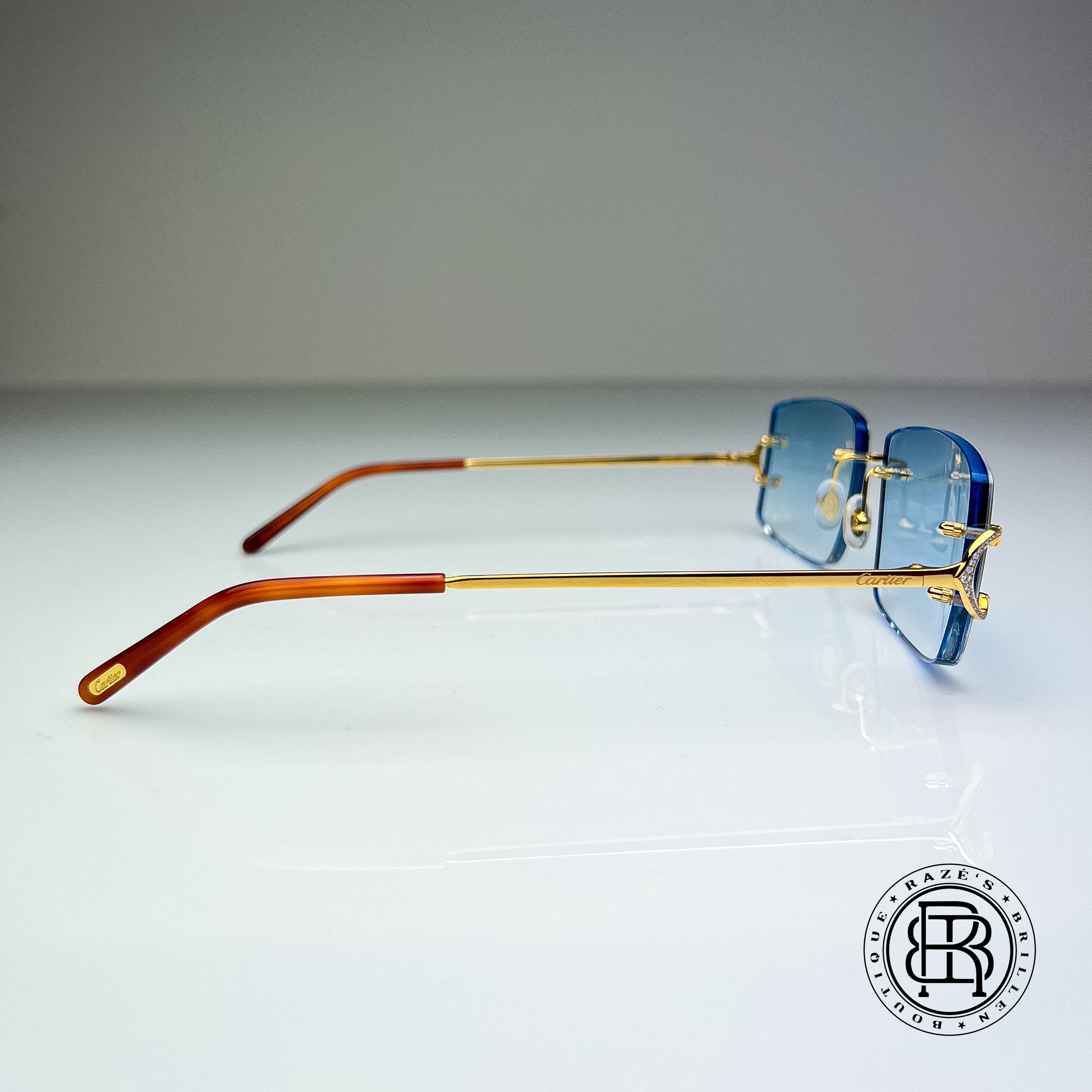 Cartier CT0092o 001 Custom mit Diamanten (Big C)