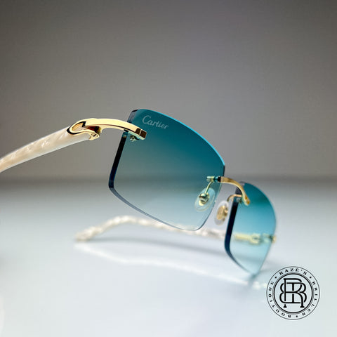 Cartier CT0056o 002 Custom Perlmut Tiffany White