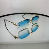 Cartier CT0281o 001, SkyBlue Diamond Cut Custom Panthere