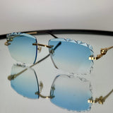 Cartier CT0281o 001, SkyBlue Diamond Cut Custom Panthere