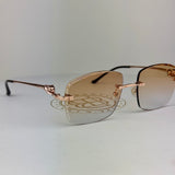 Cartier CT0281o Custom Rosé Panther , Orange Transition Grau ( Schmuckfacette )