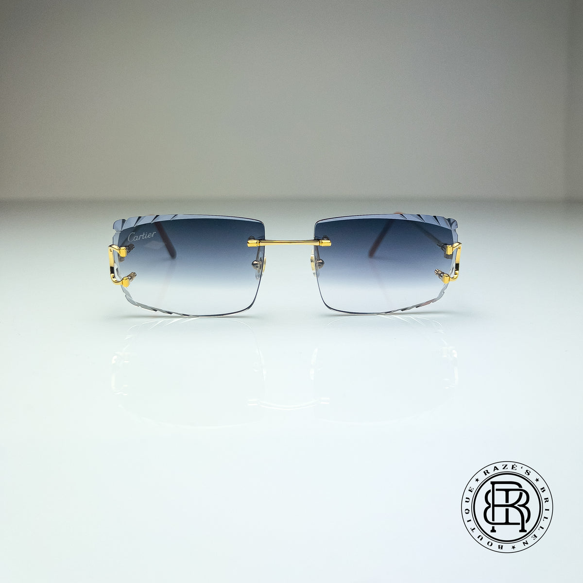 Cartier CT0092o 001 Custom (Big C) Diamond Cut Grey