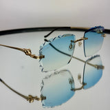 Cartier CT0281o 001, SkyBlue Diamond Cut Custom Panthere