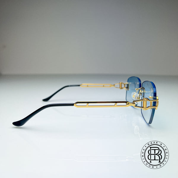 OZ Terry Rimless Gold Custom SkyBlue