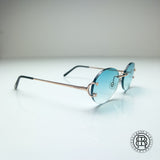Cartier CT0092o Big C Custom ROSÉ, Türkis / Tiffany Oval Shape