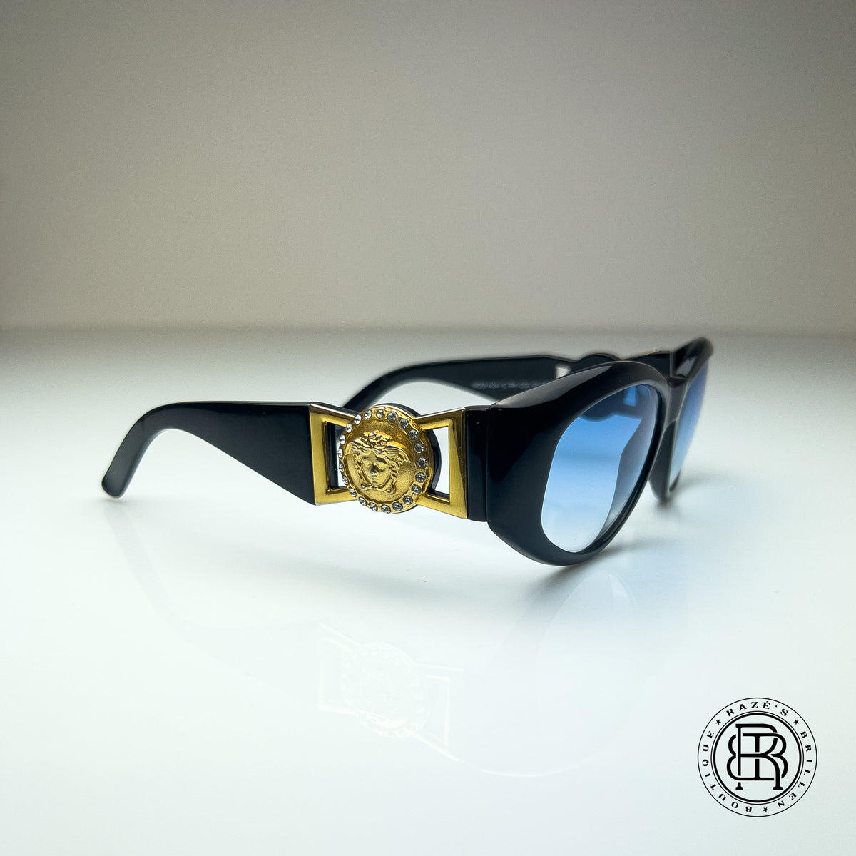 Vintage Gianni Versace 424/C RH Col 852BK aka The Notorious BIG 90s