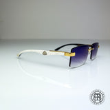 Maybach The Artist III ( Whitebuff ) Custom Dunkel Lila , Blau verspiegelt