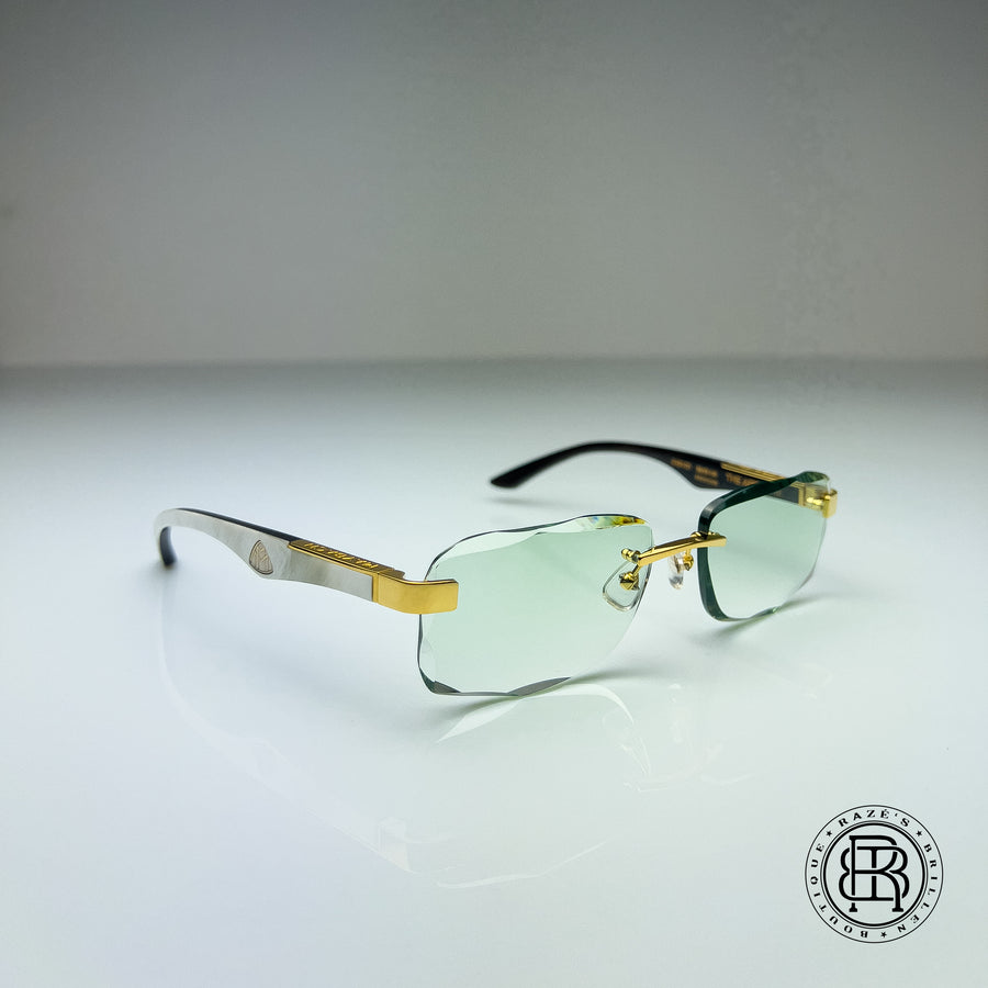 Maybach The Artist III ( Whitebuff ) Custom Light Green Diamond Cut