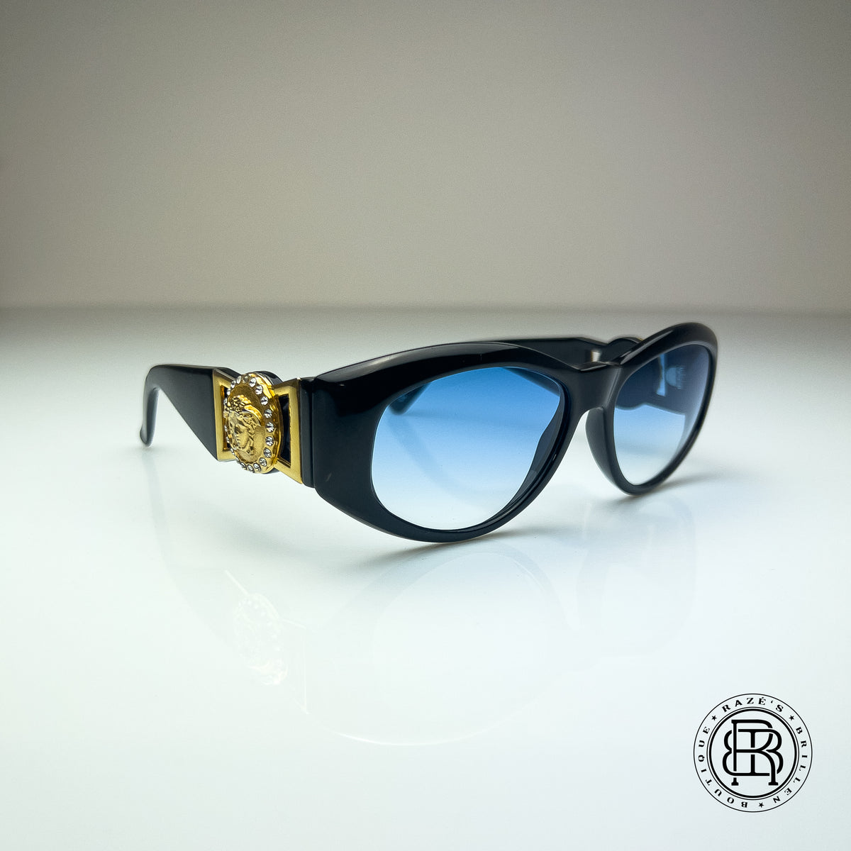 Vintage Gianni Versace 424/C RH Col 852BK aka The Notorious BIG 90s