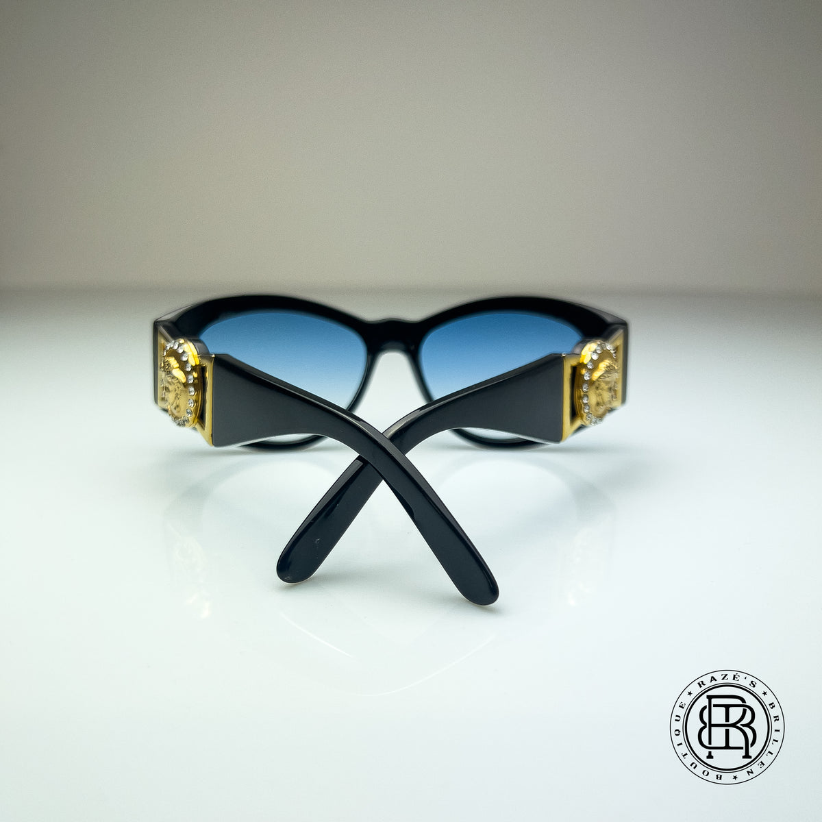 Vintage Gianni Versace 424/C RH Col 852BK aka The Notorious BIG 90s