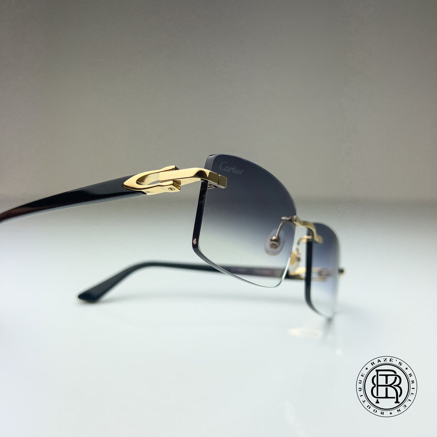 Cartier CT0287o 001 Custom Grau Verlauf USA Cut