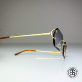 Cartier CT0092o 001 Custom Grau mit Schmuckfacette (Big C)