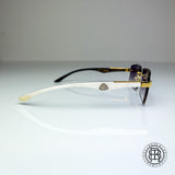 Maybach The Artist III ( Whitebuff ) Custom Dunkel Lila , Blau verspiegelt