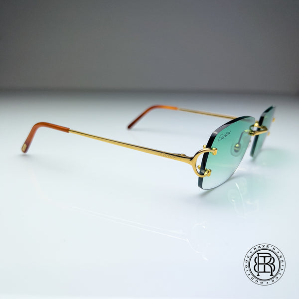 Cartier CT0092o 001 Green Custom ( Big C ) Selbstabdunkelnd