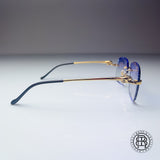 Cartier CT0281o 001, Purple Verlauf / Grau selbstabdunkelnd mit Diamond Cut Custom Panthere