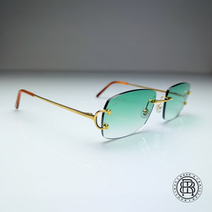 Cartier CT0092o 001 Green Custom ( Big C ) Selbstabdunkelnd