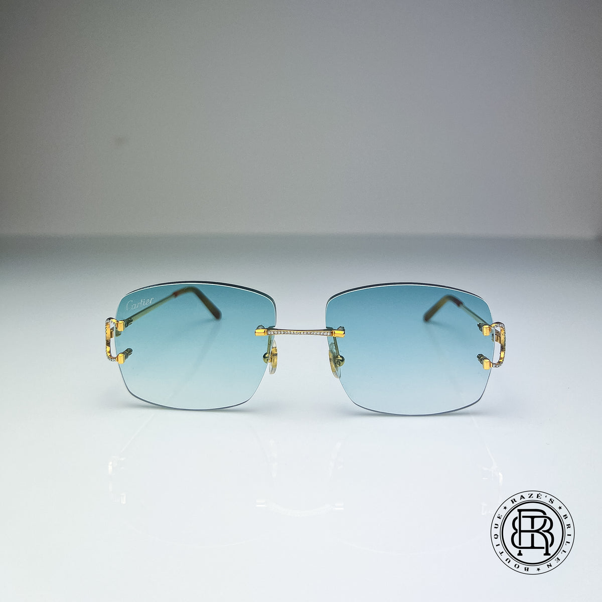 Cartier CT0092o 001 Custom mit Diamanten (Big C)