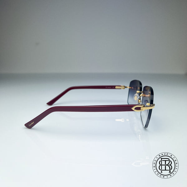 Cartier CT0048o Custom Burgundy