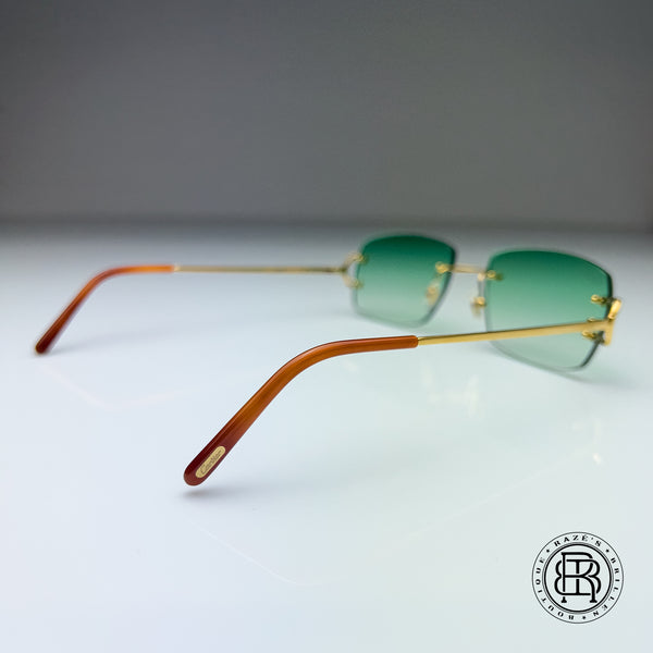 Cartier CT0092o 001 Green Custom ( Big C ) Selbstabdunkelnd